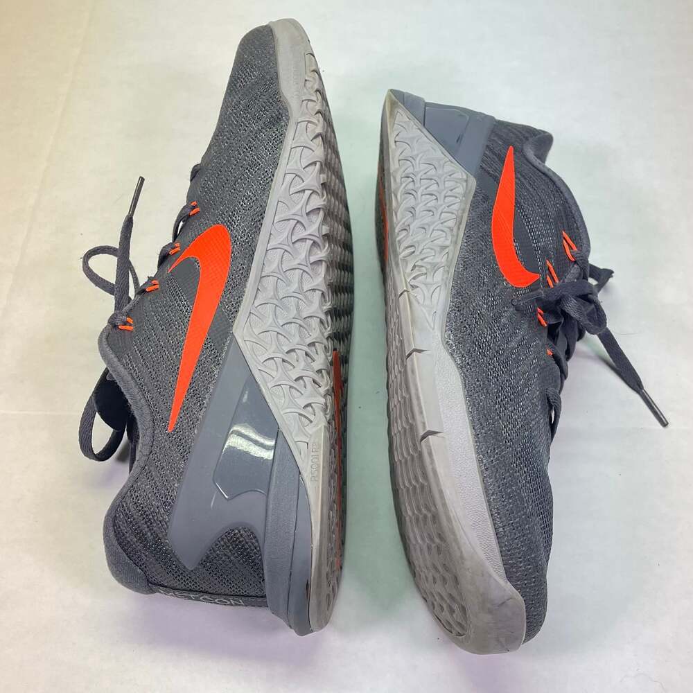 Nike Metcon 3 Mens Grey Orange Training Shoes 852928-007 US 9